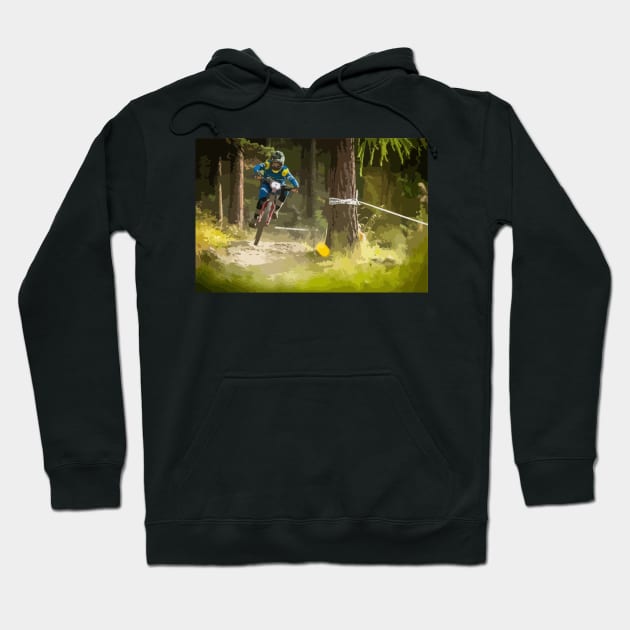 Sam Hill Painting Hoodie by gktb